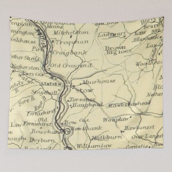 Item preview, STOW & surrounding area map, 1898 designed and sold by yourscotborders.