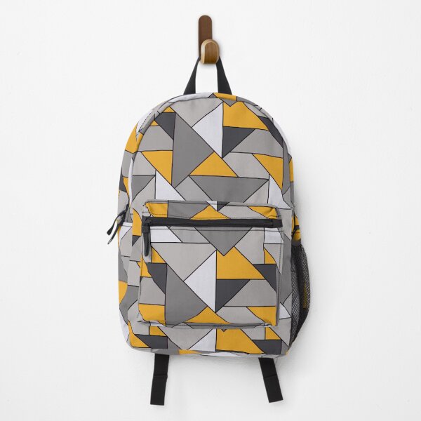 Item preview, Grey and mustard geometric pattern 2 designed and sold by Jude.myart4u.