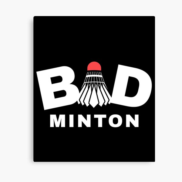 Badminton Shuttle Logo Canvas Print