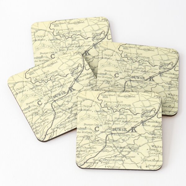 Item preview, DUNS & surrounding area map, 1898 designed and sold by yourscotborders.