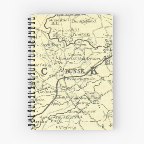 Item preview, DUNS & surrounding area map, 1898 designed and sold by yourscotborders.