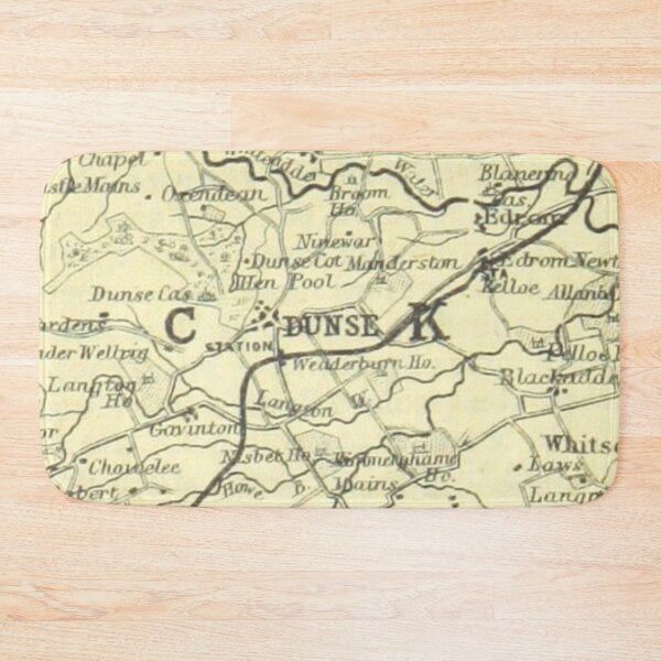 Item preview, DUNS & surrounding area map, 1898 designed and sold by yourscotborders.