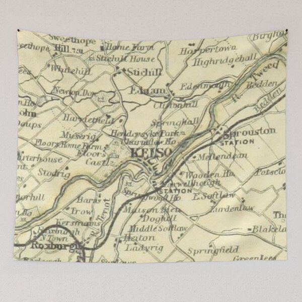 Item preview, KELSO & surrounding area map, 1898 designed and sold by yourscotborders.