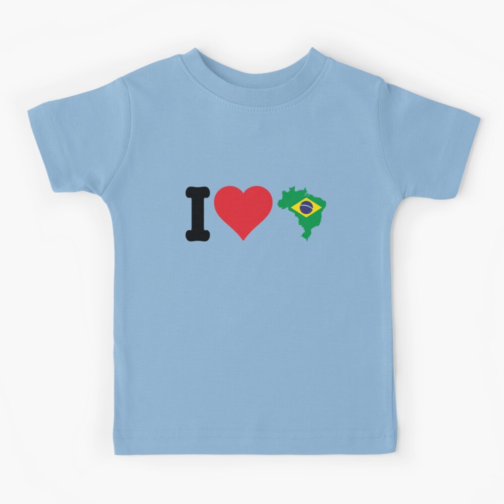 I Love Brazil T-Shirt - Unisex Kids and Adults