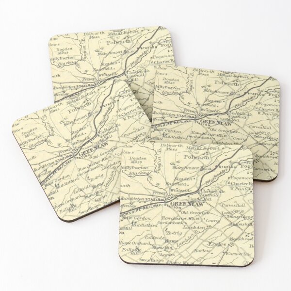 Item preview, GREENLAW & surrounding area map, 1898 designed and sold by yourscotborders.