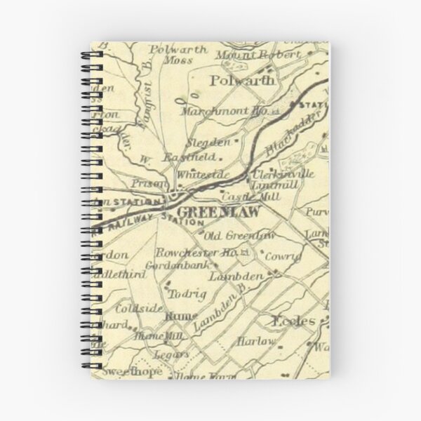 Item preview, GREENLAW & surrounding area map, 1898 designed and sold by yourscotborders.