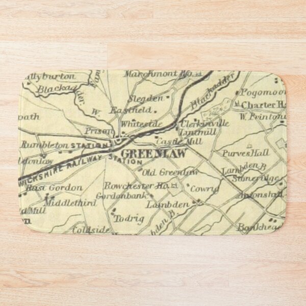 Item preview, GREENLAW & surrounding area map, 1898 designed and sold by yourscotborders.