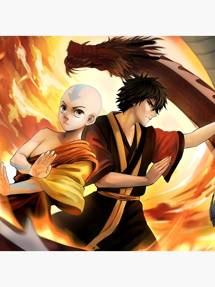 Avatar The Last Airbender Aang Zuko Tote Bag By Shumijin