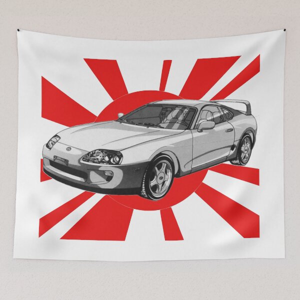 Artikelvorschau, MK4 Supra Flagge entworfen und verkauft von HypnoticBauch.