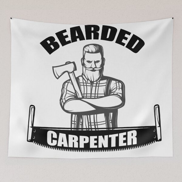 Item preview,  best bearded carpenter design designed and sold by BrokeHustler.