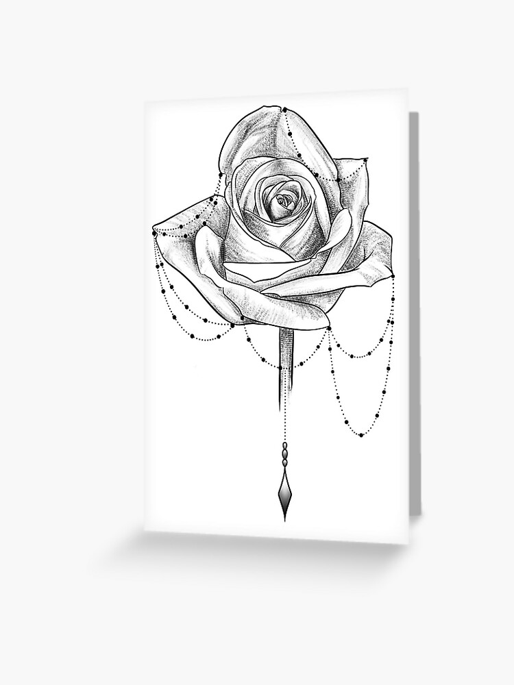 Rose June Birth Flower tattoo design