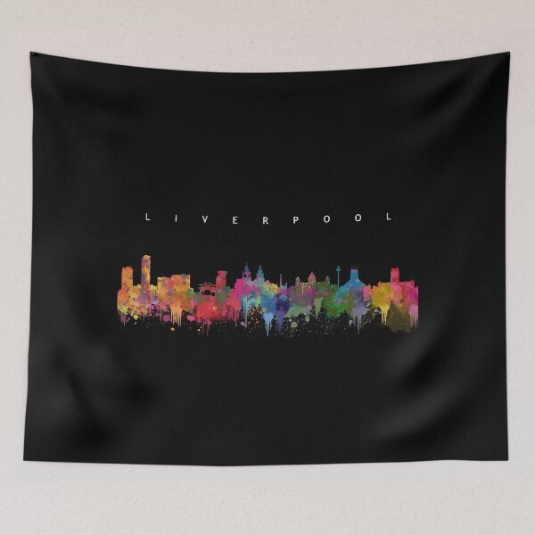 Item preview, Liverpool skyline -black- designed and sold by Evangelos Kofinakos.