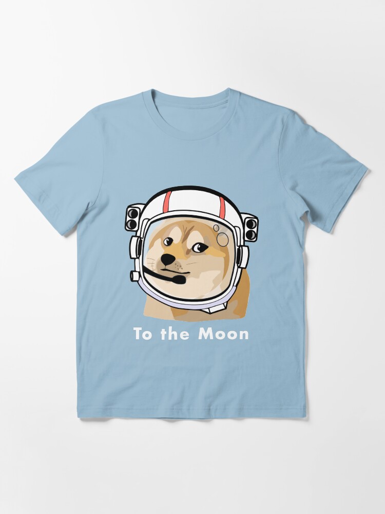 Alternate view of Doge to the moon Essential T-Shirt