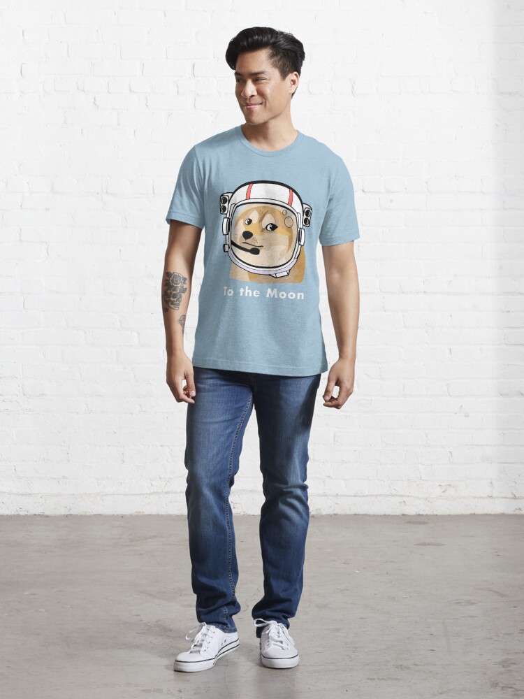Alternate view of Doge to the moon Essential T-Shirt