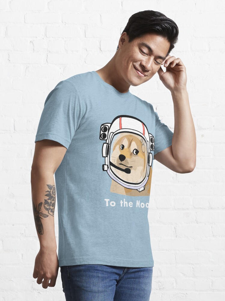 Alternate view of Doge to the moon Essential T-Shirt