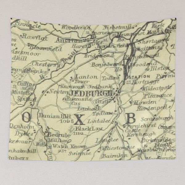 Item preview, JEDBURGH & surrounding area map, 1898 designed and sold by yourscotborders.