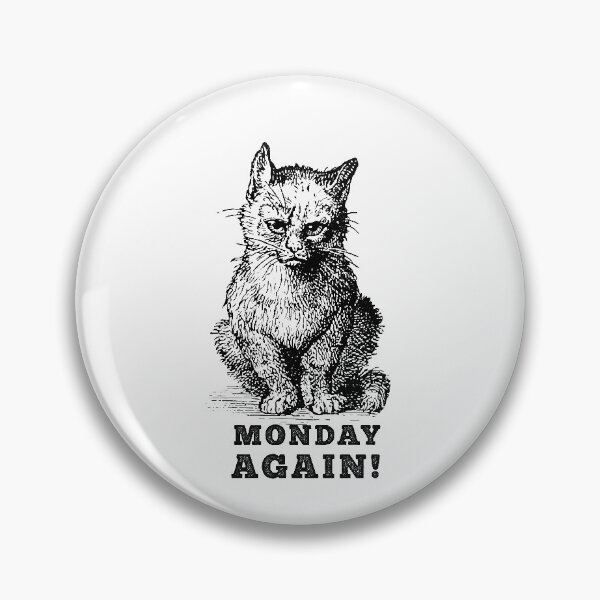 Item preview, Monday disappointed cat designed and sold by Ziyodus.