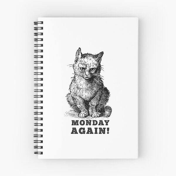 Item preview, Monday disappointed cat designed and sold by Ziyodus.