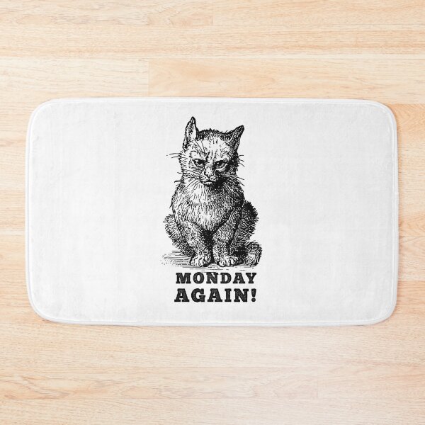 Item preview, Monday disappointed cat designed and sold by Ziyodus.