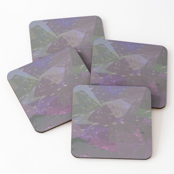 Item preview, Purple and army green blocks abstract designed and sold by RileyKyler.