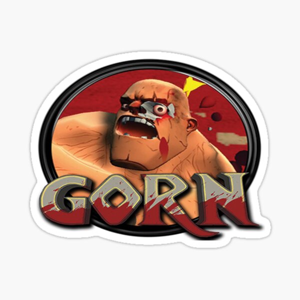 Gorn Vr Bashed Badge Sticker By Vrstickers Redbubble