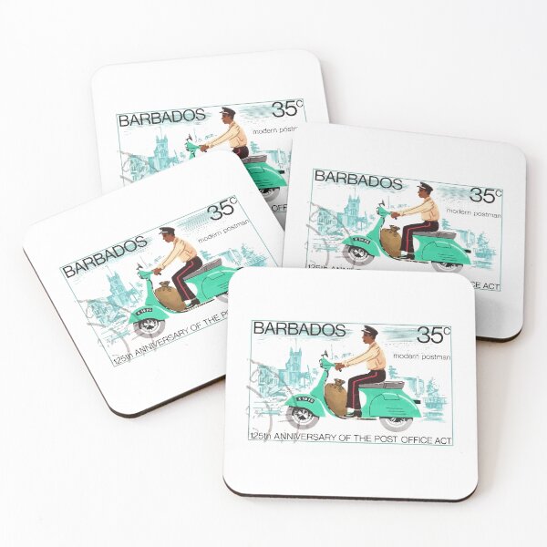 Item preview, 1976 BARBADOS Modern Postman Postage Stamp designed and sold by retrographics.