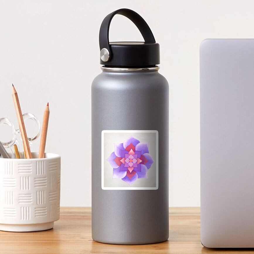 Purple Flower Mandala Sticker