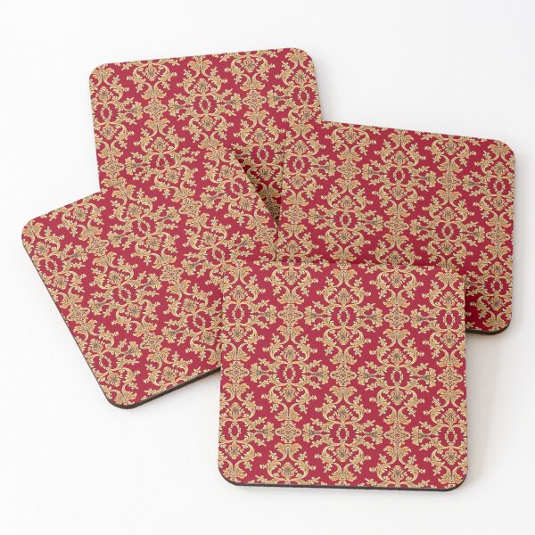 Item preview, Boho red gold pattern designed and sold by Illium21.