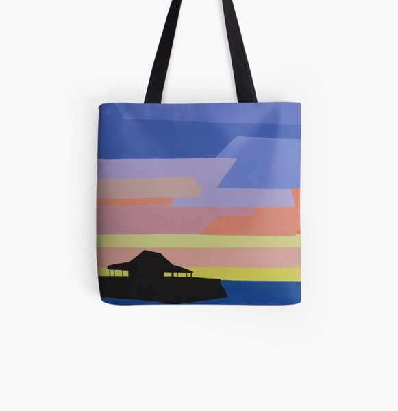 Viking Bay Sunrise All Over Print Tote Bag