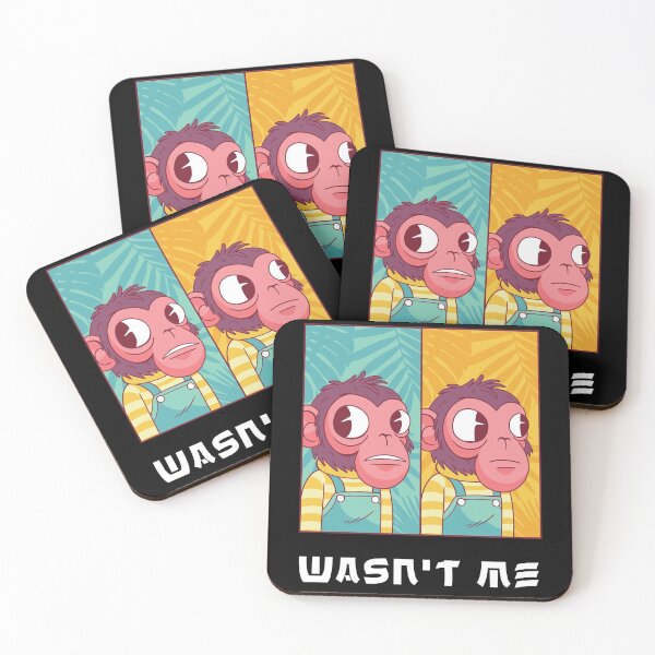 Item preview, Wasn't me. Cartoon illustration of the monkey puppet meme.  designed and sold by JuiceDesign.