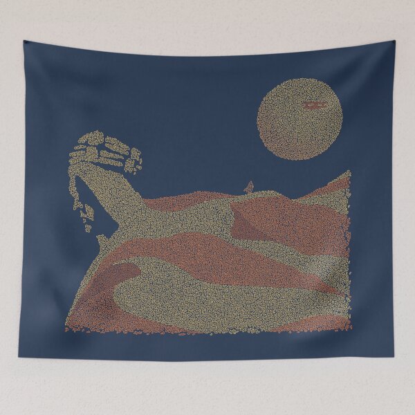 Item preview, Lawrence of Arabia poster by David Lean and Peter O'toole made up of small curved shapes designed and sold by AmoebaLine.