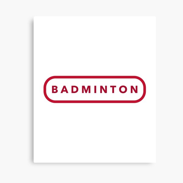 Badminton Logo Canvas Print