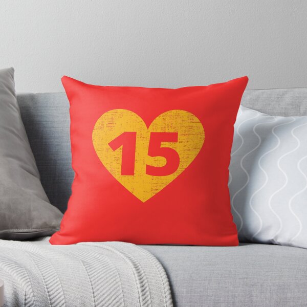Heart KC 15 Throw Pillow