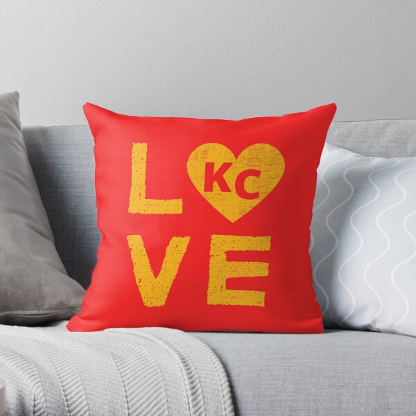 Love KC Heart KC Throw Pillow
