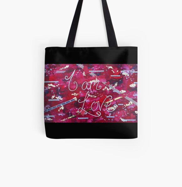 I am... Love All Over Print Tote Bag