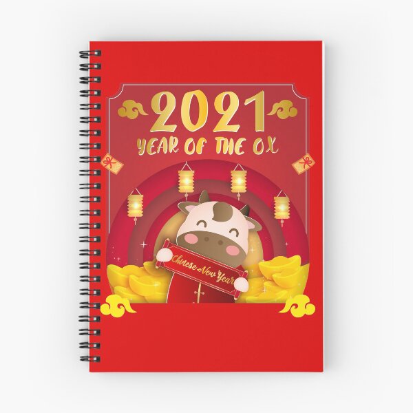Item preview, Chinese new year 2021 greeting year of the ox. Cute design! designed and sold by PM-ArtStudio.