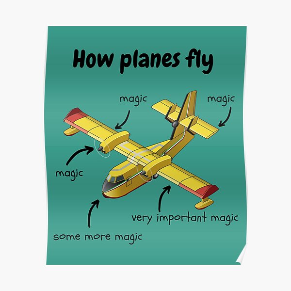 "how planes fly" Poster for Sale by aeroaware Redbubble