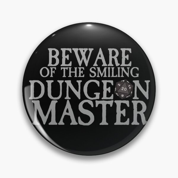 Artikelvorschau, Hüte dich vor dem lächelnden Dungeon-Meister - D20 DnD Print entworfen und verkauft von ToplineDesigns.