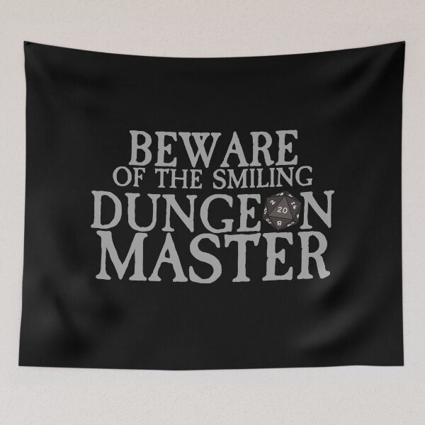 Item preview, Beware Of The Smiling Dungeon Master - D20 DnD Print designed and sold by ToplineDesigns.