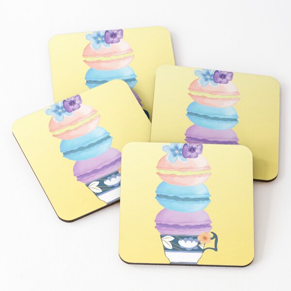 Item preview, Tea Cup Tower of Macarons designed and sold by zanybay.