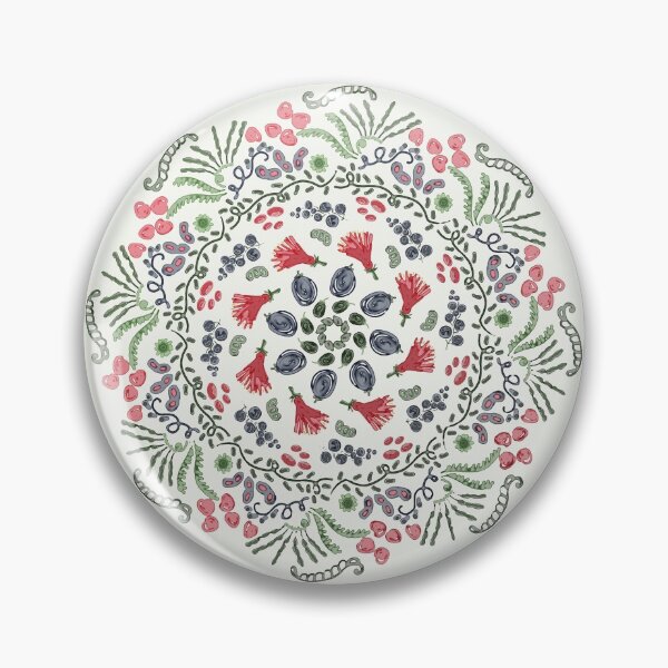 Item preview, Mandala of flowers, berries and fruits of the mountain forest designed and sold by Anna Ratkevich.