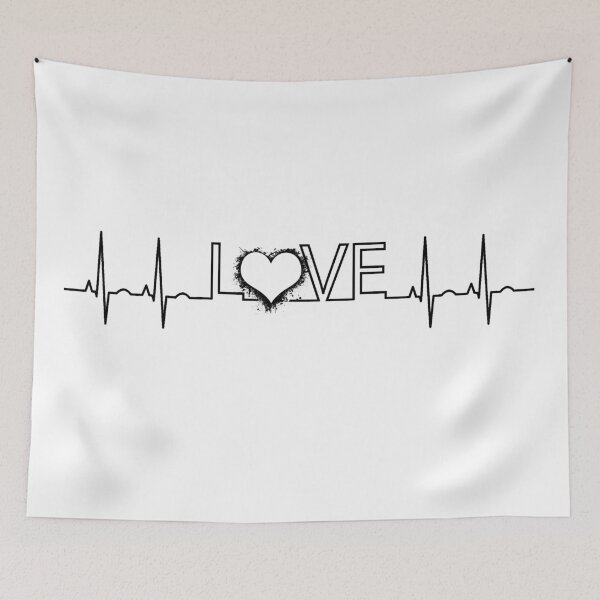 Item preview, electrocardiogram love t-shirt designed and sold by najwamaya38.