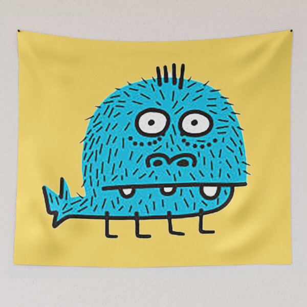 Item preview, Frank 4 Legged Blue Monster cartoon designed and sold by Nostrathomas66.