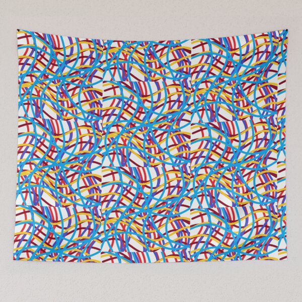 Item preview, Squiggly Scribbly Plaid designed and sold by DianeBP.