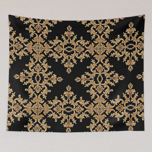 Item preview, Baroque black gold pattern designed and sold by Illium21.