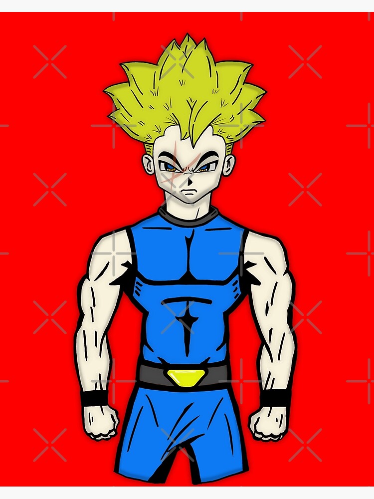 Muscular Anime Boy | Art Board Print