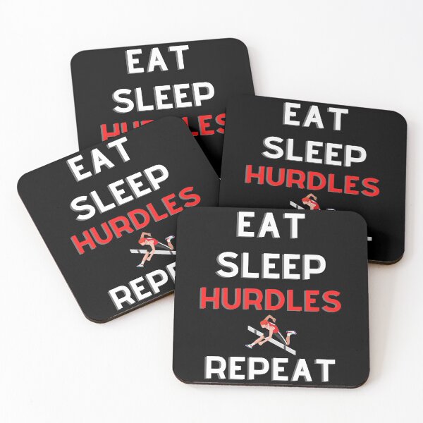 Item preview, Eat Sleep Hurdles Repeat designed and sold by Bend-The-Trendd.