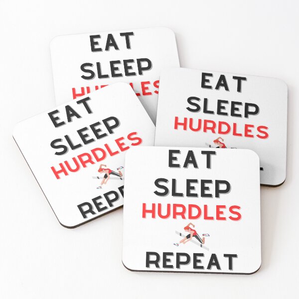 Item preview, Eat Sleep Hurdles Repeat designed and sold by Bend-The-Trendd.