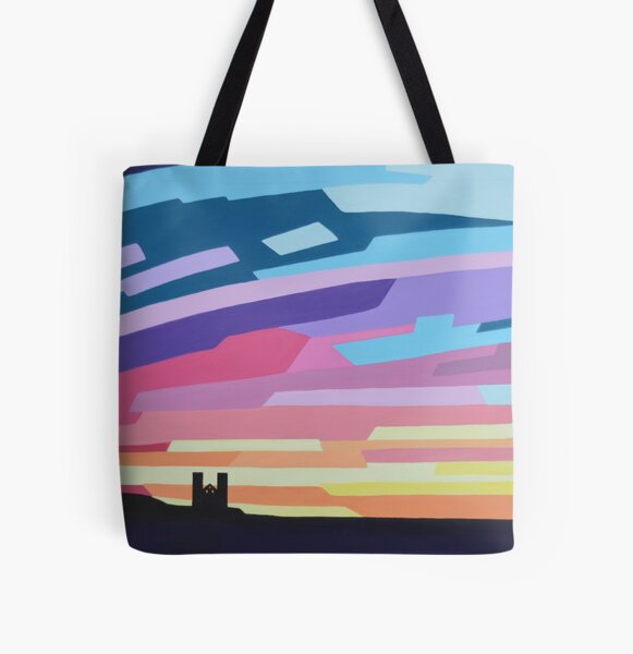 Reculver Towers Sunset All Over Print Tote Bag