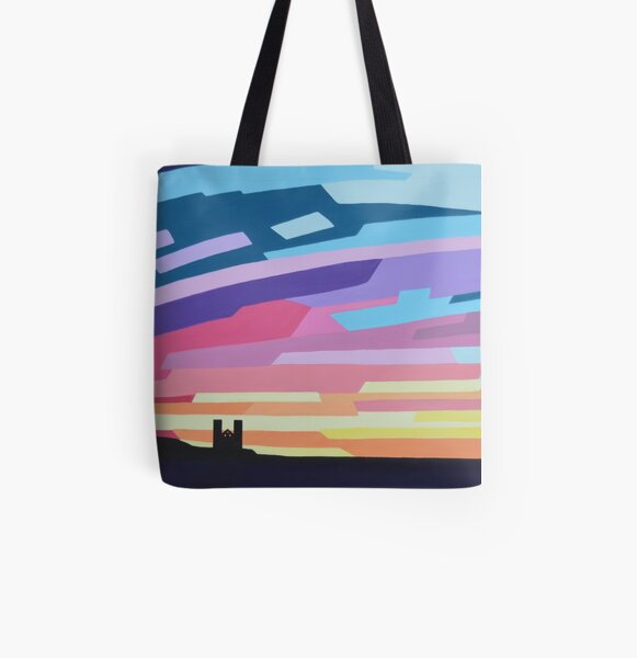Reculver Towers Sunset All Over Print Tote Bag